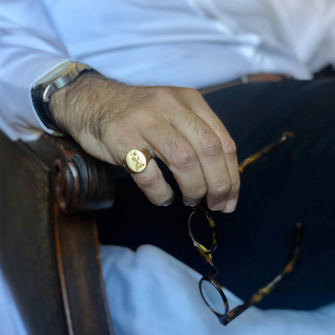 Rings signet jewelry dad ring