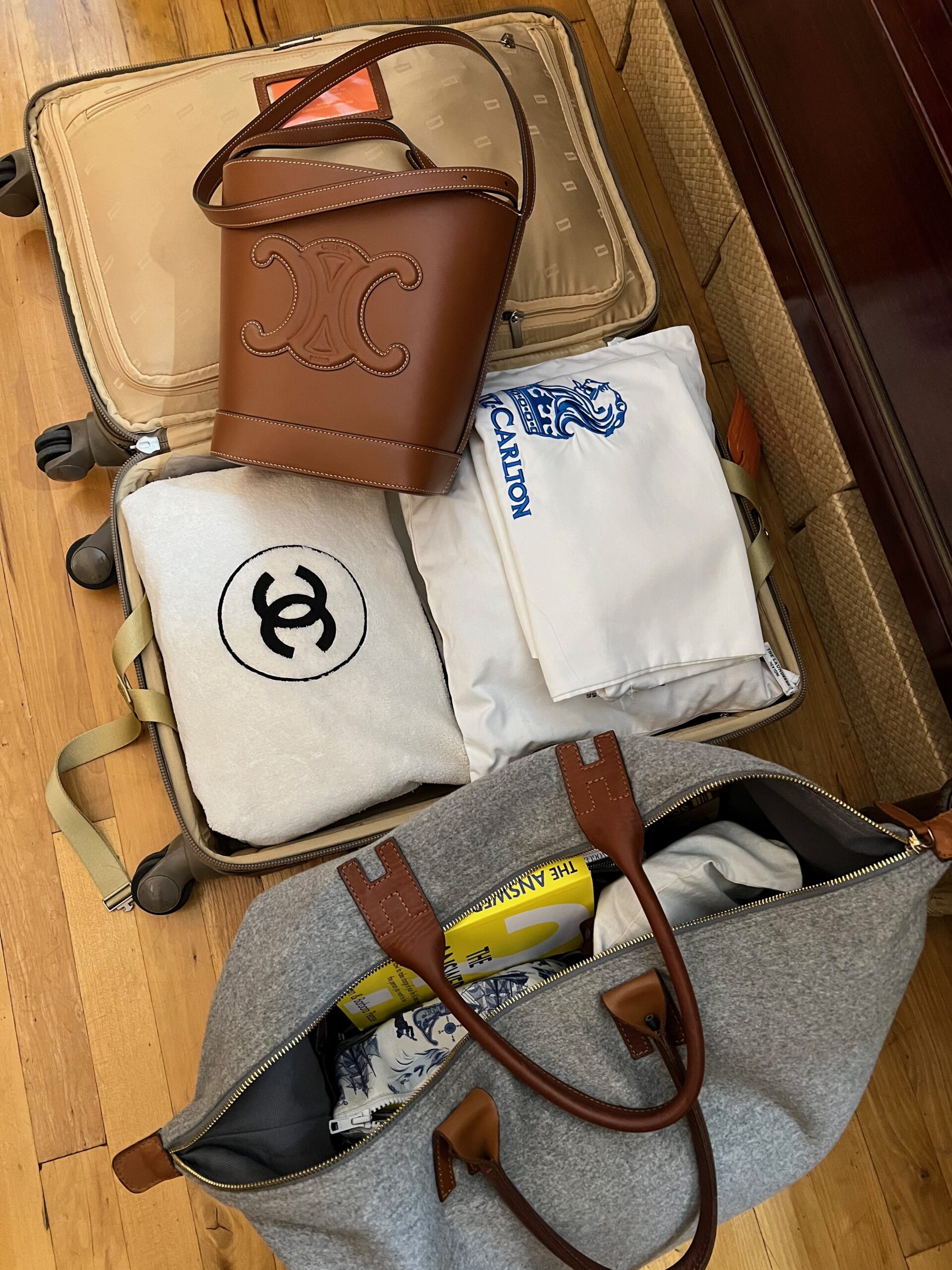 Fashion Week survival kit  Louis vuitton suitcase, Louis vuitton luggage,  Suitcase traveling