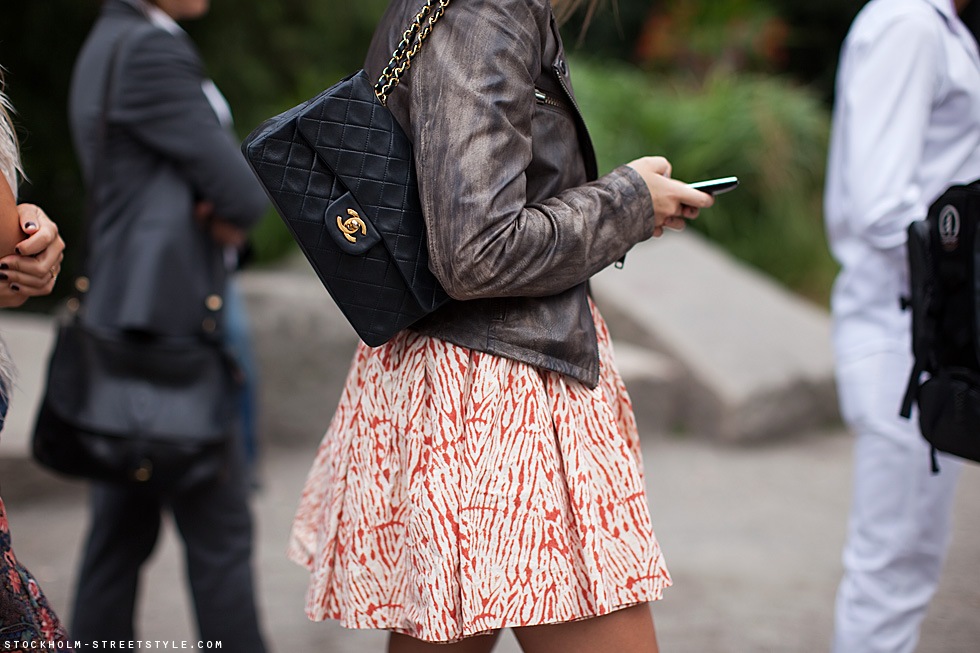 streetstyle homemade chanel lunch bag, tommy ton